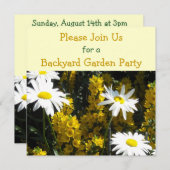 ガーデンパーティの招待状 招待状 (正面/裏面)