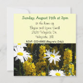 ガーデンパーティの招待状 招待状 (裏面)