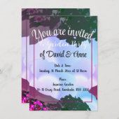 ガーデンパーティの招待状 招待状 (正面/裏面)