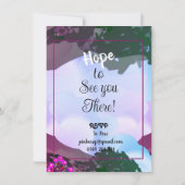 ガーデンパーティの招待状 招待状 (裏面)