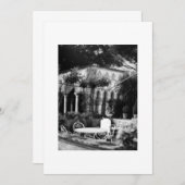 ガーデンパーティの招待状 招待状 (正面/裏面)