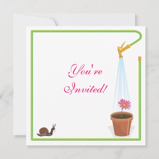 ガーデンパーティの招待状 招待状 (裏面)