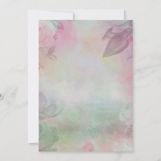 ガーデンパーティの招待状 招待状 (裏面)