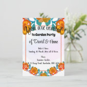 ガーデンパーティの招待状 招待状 (スタンド正面)