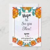 ガーデンパーティの招待状 招待状 (裏面)