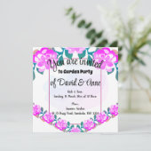 ガーデンパーティの招待状 招待状 (スタンド正面)