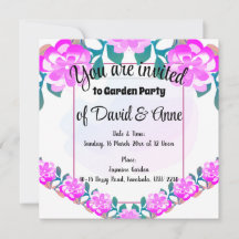 ガーデンパーティの招待状