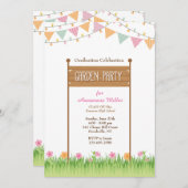 ガーデンパーティの招待状#2 招待状 (正面/裏面)