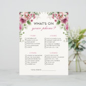 ガーデンパーティーあなたの電話のブライダルシャワーゲーム (スタンド正面)