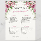 ガーデンパーティーあなたの電話のブライダルシャワーゲーム (正面)