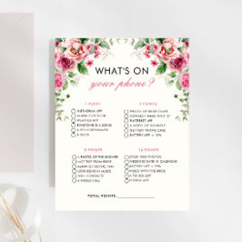 ガーデンパーティーあなたの電話のブライダルシャワーゲーム