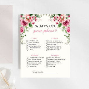 ガーデンパーティーあなたの電話のブライダルシャワーゲーム