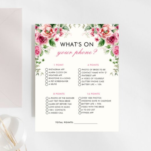 ガーデンパーティーあなたの電話のブライダルシャワーゲーム