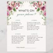 ガーデンパーティーあなたの電話のブライダルシャワーゲーム (正面)