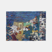 ガーデンパーティーと犬&猫、ジェシー・ウィルコックス・スミス フリースブランケット (正面(横))