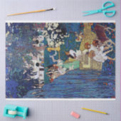 ガーデンパーティーと犬&猫、ジェシー・ウィルコックス・スミス 薄葉紙 (クラフト)