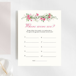 ガーデンパーティーどこ我々ピンクのブライダルシャワーゲーム