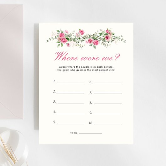 ガーデンパーティーどこ我々ピンクのブライダルシャワーゲーム