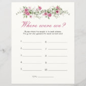 ガーデンパーティーどこ我々ピンクのブライダルシャワーゲーム (正面)