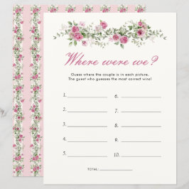 ガーデンパーティーどこ我々ピンクのブライダルシャワーゲーム