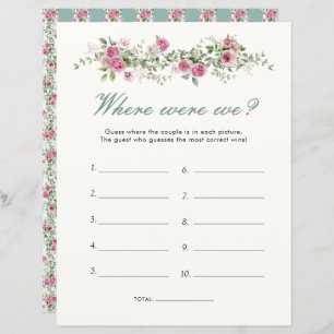 ガーデンパーティーどこ我々ブライダルシャワーゲーム