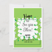 ガーデンパーティーのご招待 招待状 (裏面)