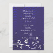 ガーデンパーティーのご招待 | 青 招待状 (裏面)