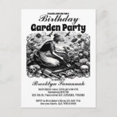 ガーデンパーティーの招待状 ガーデナーの労働 Garden Party ポストカード (正面)