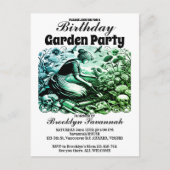 ガーデンパーティーの招待状 ガーデナーの労働 Garden Party ポストカード (正面)