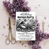 ガーデンパーティーの招待状 ガーデナーの労働 Garden Party ポストカード