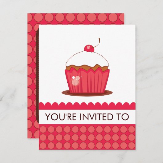 ガーデンパーティーまたはソーシャルランチョン招待状 招待状 (正面/裏面)