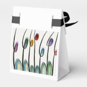 ガーデンパーティーまたは庭園の結婚式 フェイバーボックス (裏面サイド)