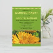 ガーデンパーティーイエローコレオプシス花 招待状 (スタンド正面)