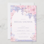 ガーデンパーティーウィステリアブライダルシャワー招待 招待状 (正面)