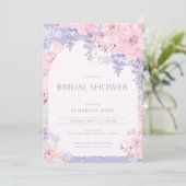 ガーデンパーティーウィステリアブライダルシャワー招待 招待状 (スタンド正面)