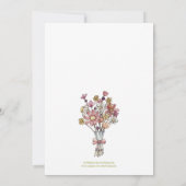 ガーデンパーティーウォーターカラーフラワーズ招待状 招待状 (裏面)