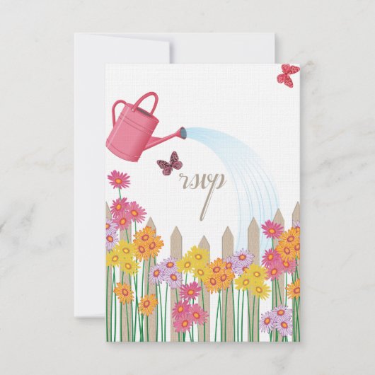 ガーデンパーティーコレクションRSVP 出欠カード (正面)