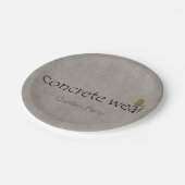 ガーデンパーティーコンクリート衣服 ペーパープレート (アングル)