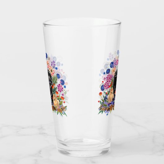 ガーデンパーティーチャウ16オズガラス – デザイン前面と背面 タンブラーグラス (右)