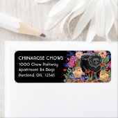 ガーデンパーティーチョウ – Customiz差出人住所ラベル ラベル (インサイチュ)