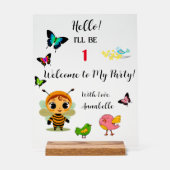 ガーデンパーティーチルドレンお祝い アクリルサイン (正面)