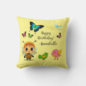 ガーデンパーティーチルドレンお祝い クッション (正面)