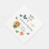 ガーデンパーティーチルドレンお祝い スタンダードランチョンナプキン (角)