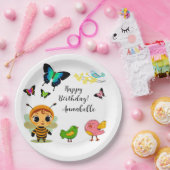 ガーデンパーティーチルドレンお祝い ペーパープレート (パーティー)