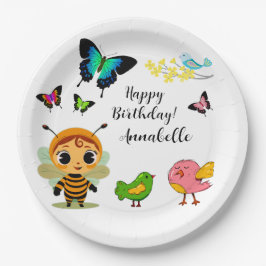 ガーデンパーティーチルドレンお祝い ペーパープレート