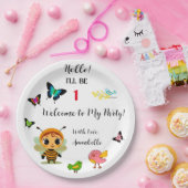 ガーデンパーティーチルドレンお祝い ペーパープレート (パーティー)