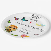 ガーデンパーティーチルドレンお祝い ペーパープレート (アングル)