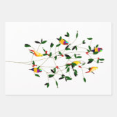 ガーデンパーティーチルドレンお祝い ラッピングペーパーシート (正面2)