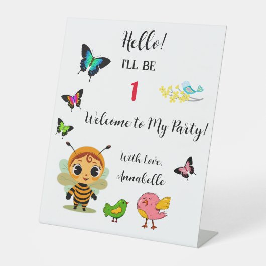 ガーデンパーティーチルドレンお祝い 台座サイン (正面)