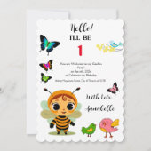 ガーデンパーティーチルドレンお祝い 招待状 (正面)